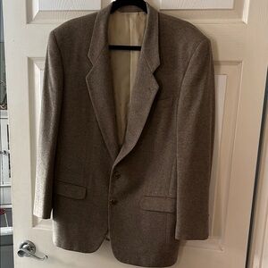 Men's Herringbone Wool and Cashmere Blazer